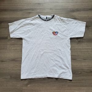 VTG Nascar Racing Stadium Court Collar Print T Shirt Mens Large